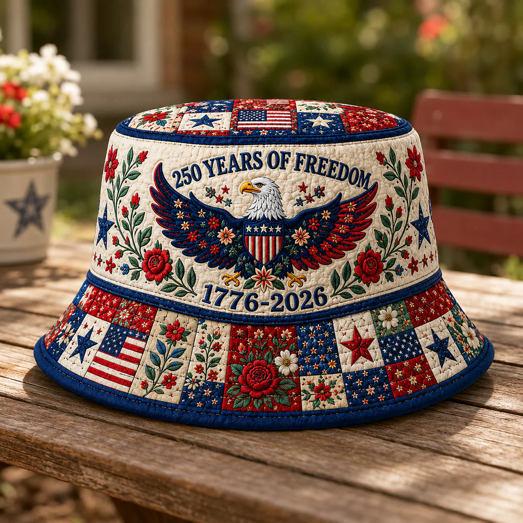 š„Patriotic Casual Printed Bucket Hat - Image 2