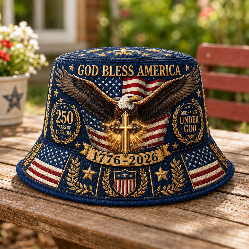 🔥🔥Patriotic Casual Printed Bucket Hat - Image 3