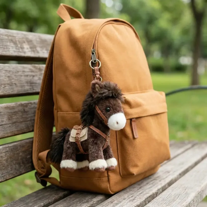 🔥🔥New Year Gift--Plush Pony Bag Charm and Keychain 🐎✨2026 Year of the Horse Gift 🎁Perfect for Lovers, Family & Kids! - Image 7