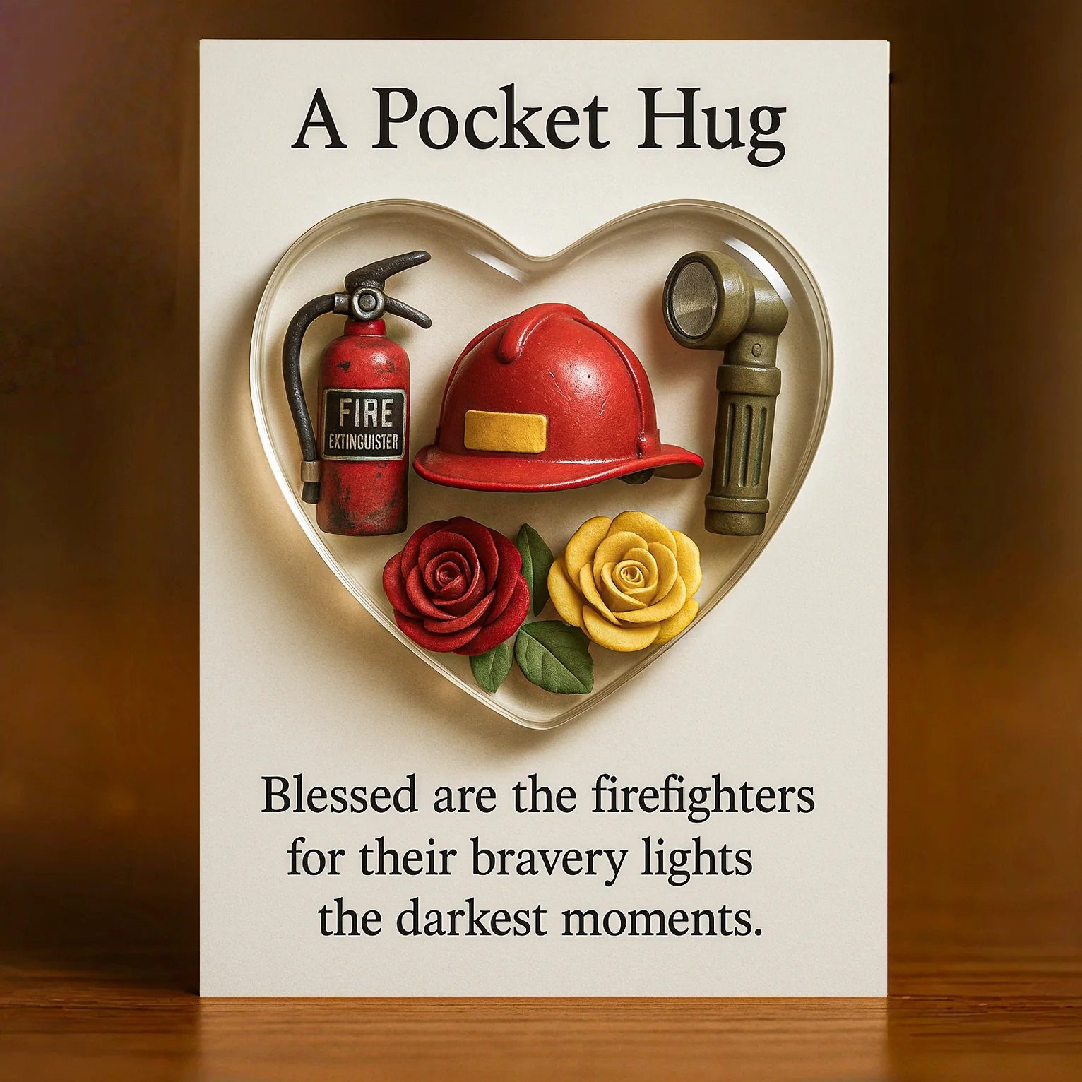 🌲Christmas Gift-🚒💖A Pocket Hug for Firefighters - Image 2