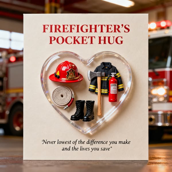 🌲Christmas Gift-🚒💖A Pocket Hug for Firefighters - Image 3