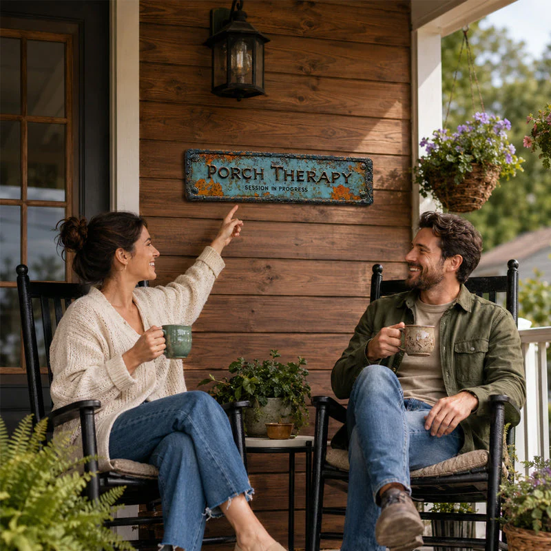 🏡Summer Sale 50% OFF🔥Country-style "Porch Healing" Metal Sign - Image 4