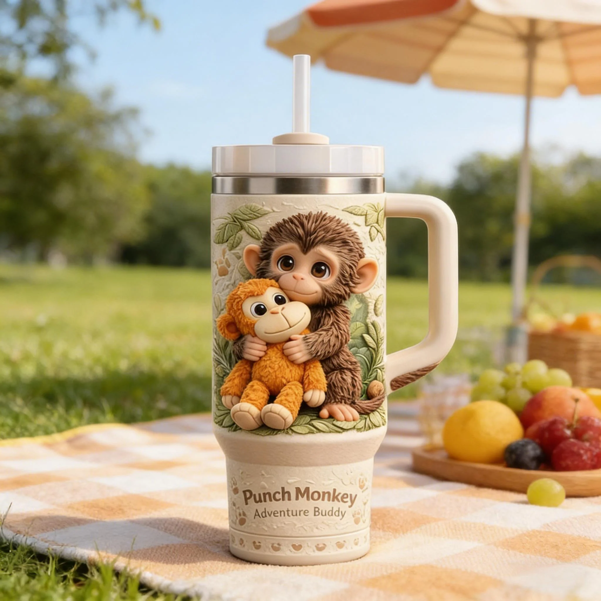 🐒 Punch Monkey Relief Tumbler💕 - Image 3