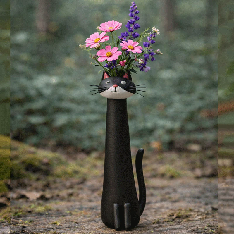 😻2026 Mother's Day Gifts 50% Off--💖🎁Mini Quirky Cat Vase - Image 5