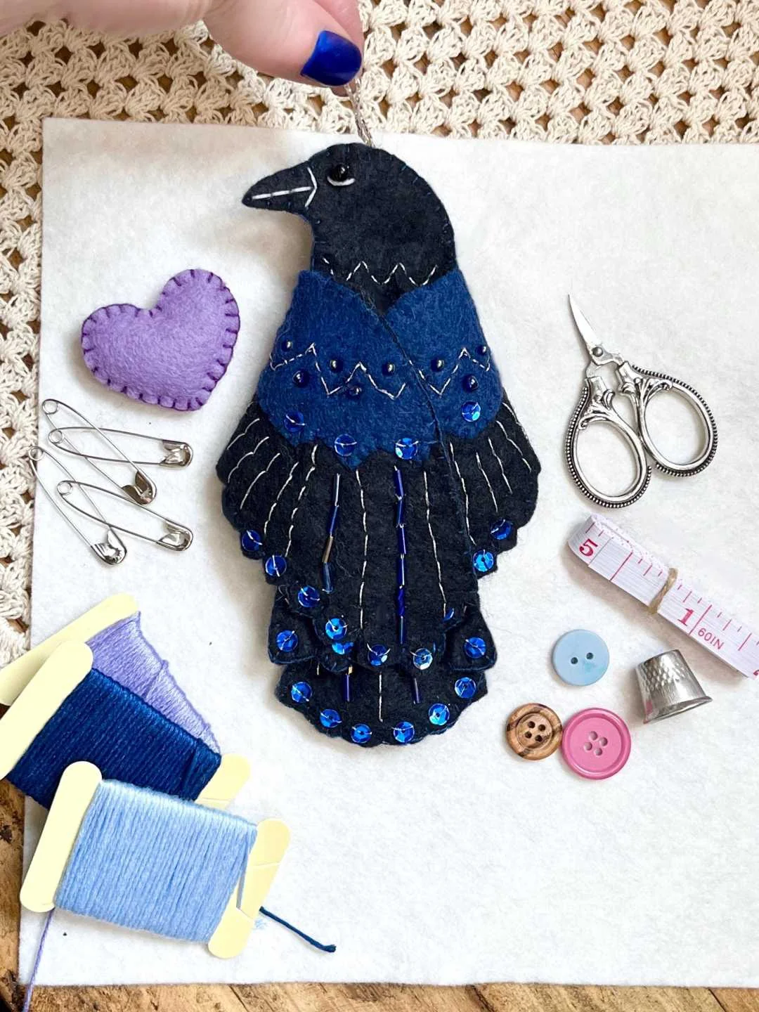 🖤 “Raven’s Keepsake – Guardian of Stitches” - Image 2