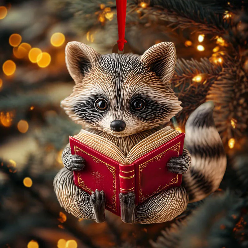 Reading Fox Ornament - Image 3
