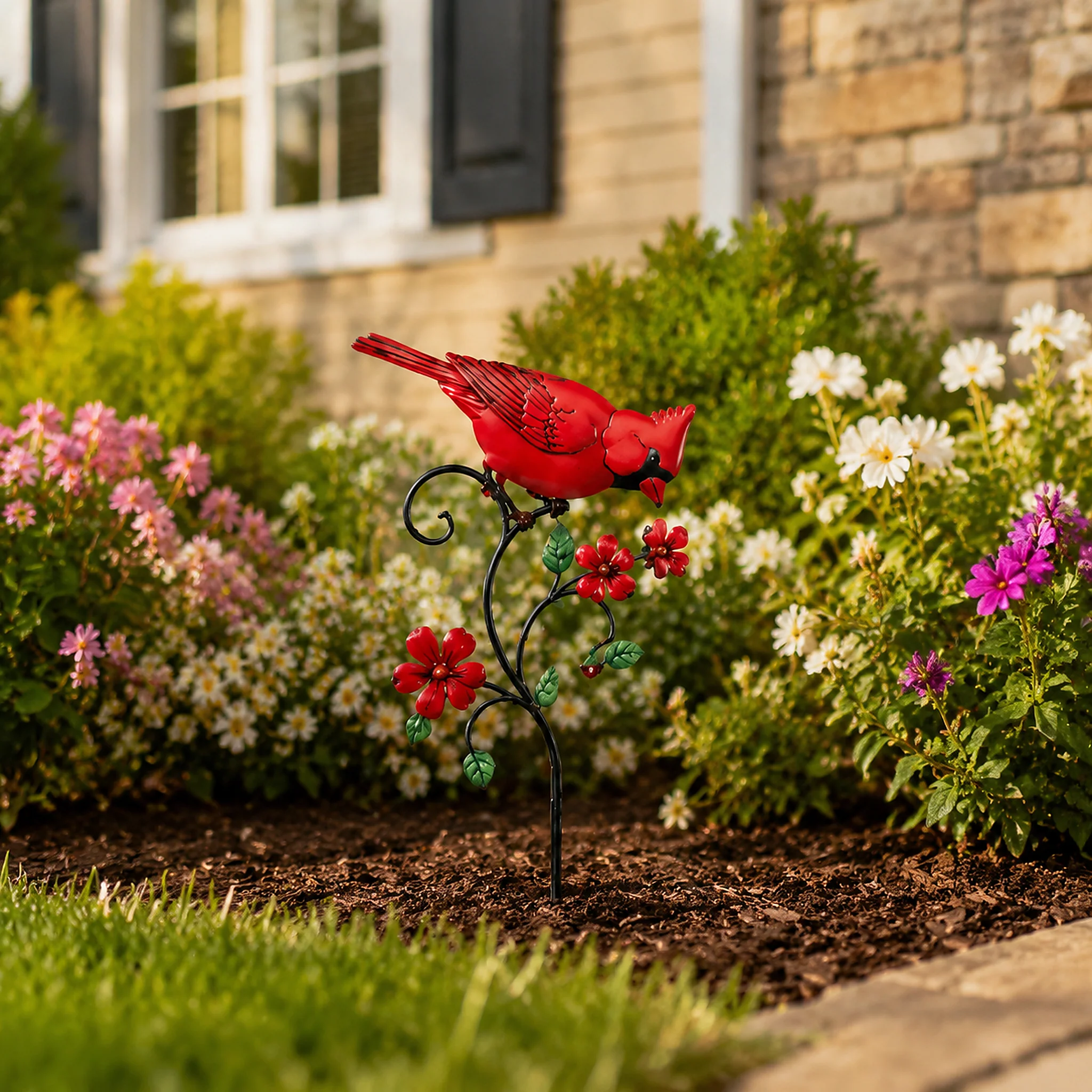 🐦 Red Cardinal Garden Stake Decoration - Image 4