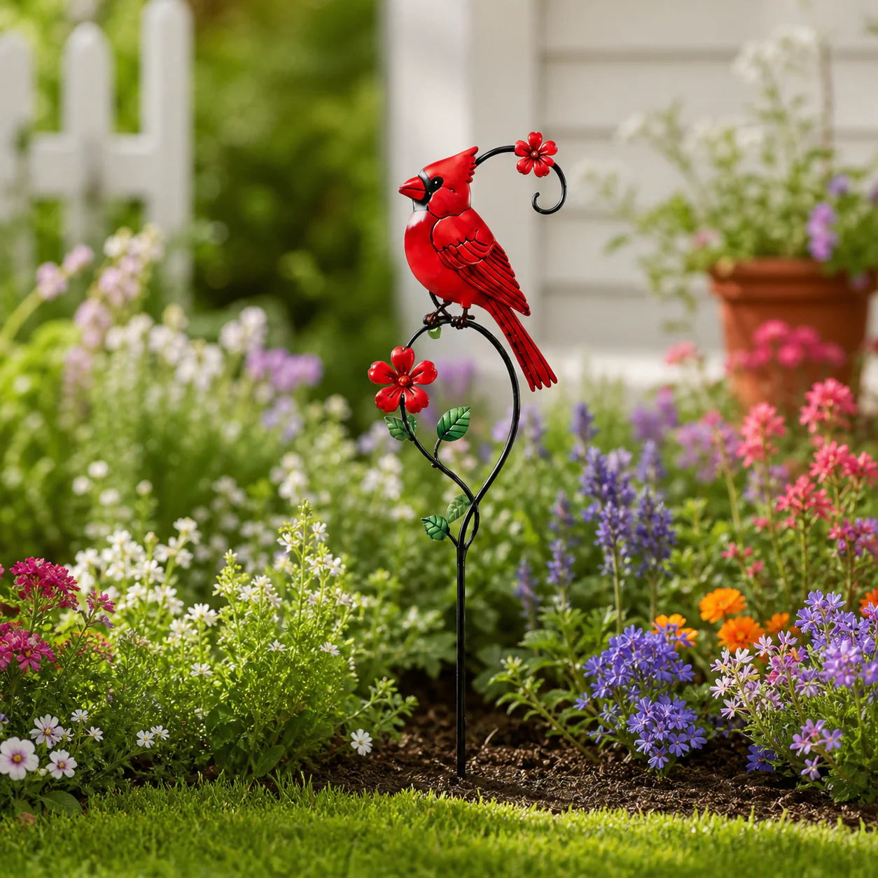 🐦 Red Cardinal Garden Stake Decoration - Image 7