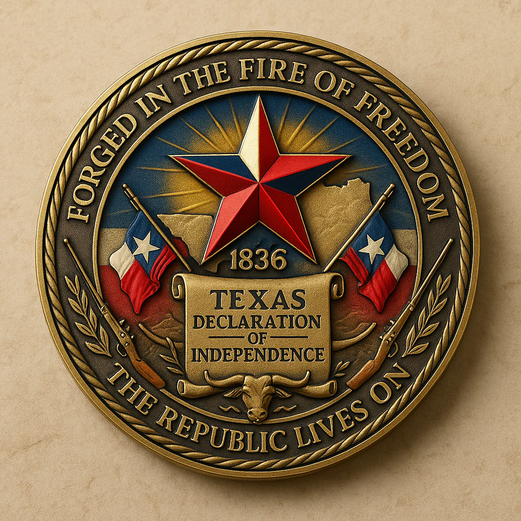 Republic of Texas Commemorative Challenge Coin - Image 2