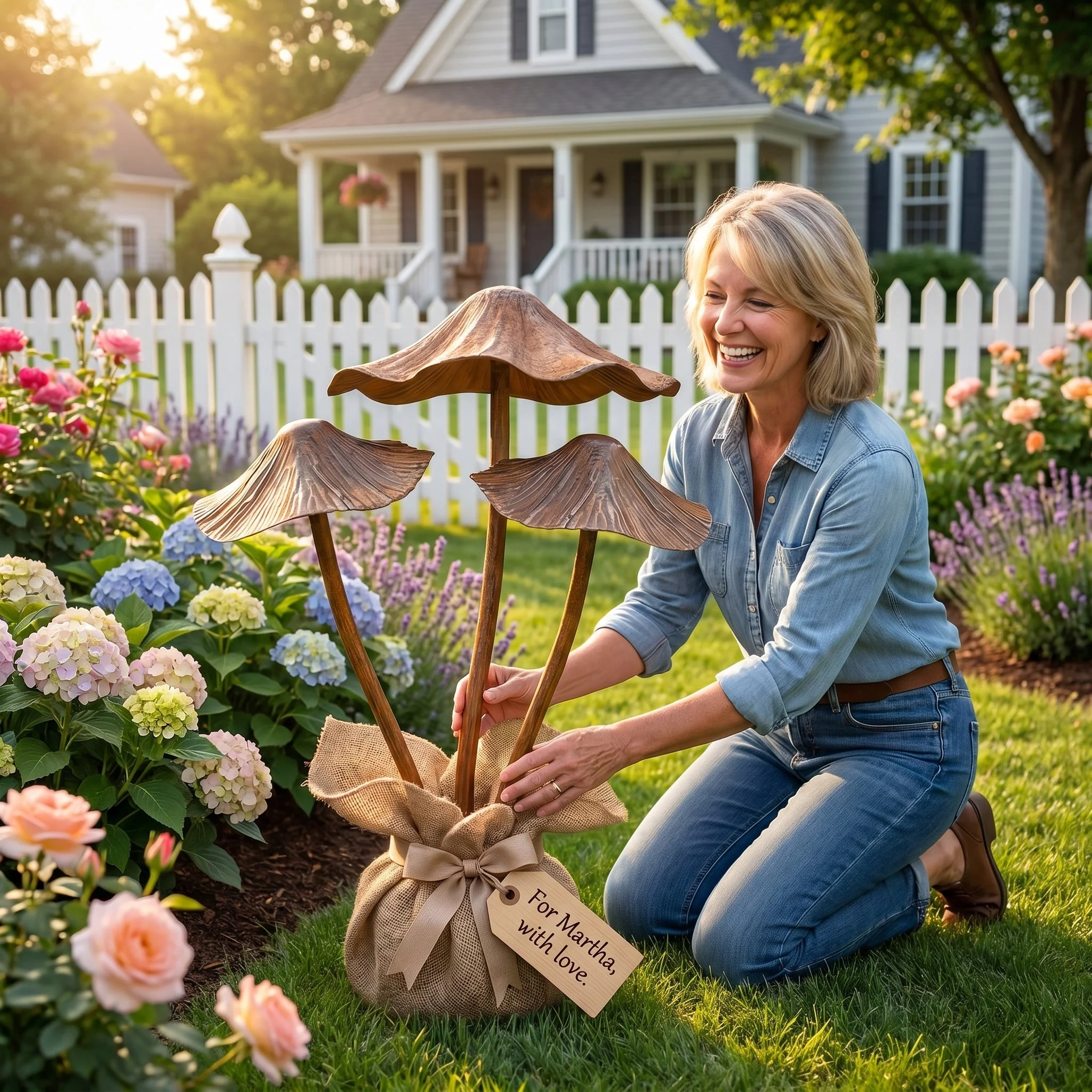 🔥Summer Hot Sale🍄Vintage Metal Mushroom Garden Stakes, Whimsical Outdoor Yard Decor - Image 2
