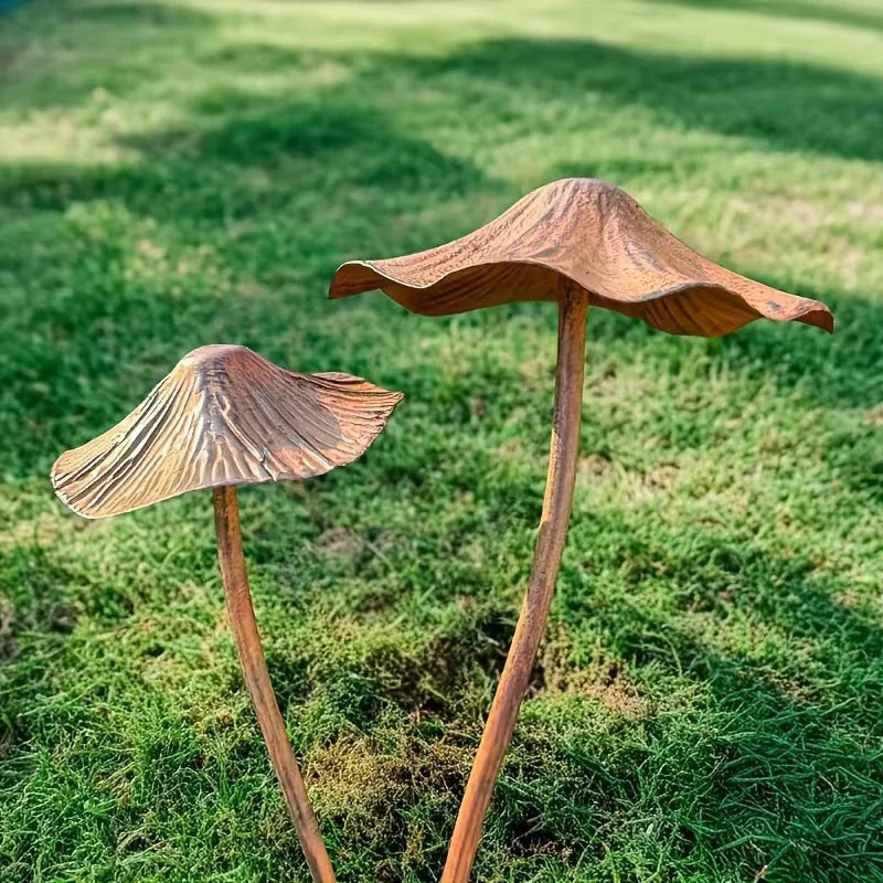 🔥Summer Hot Sale🍄Vintage Metal Mushroom Garden Stakes, Whimsical Outdoor Yard Decor - Image 7