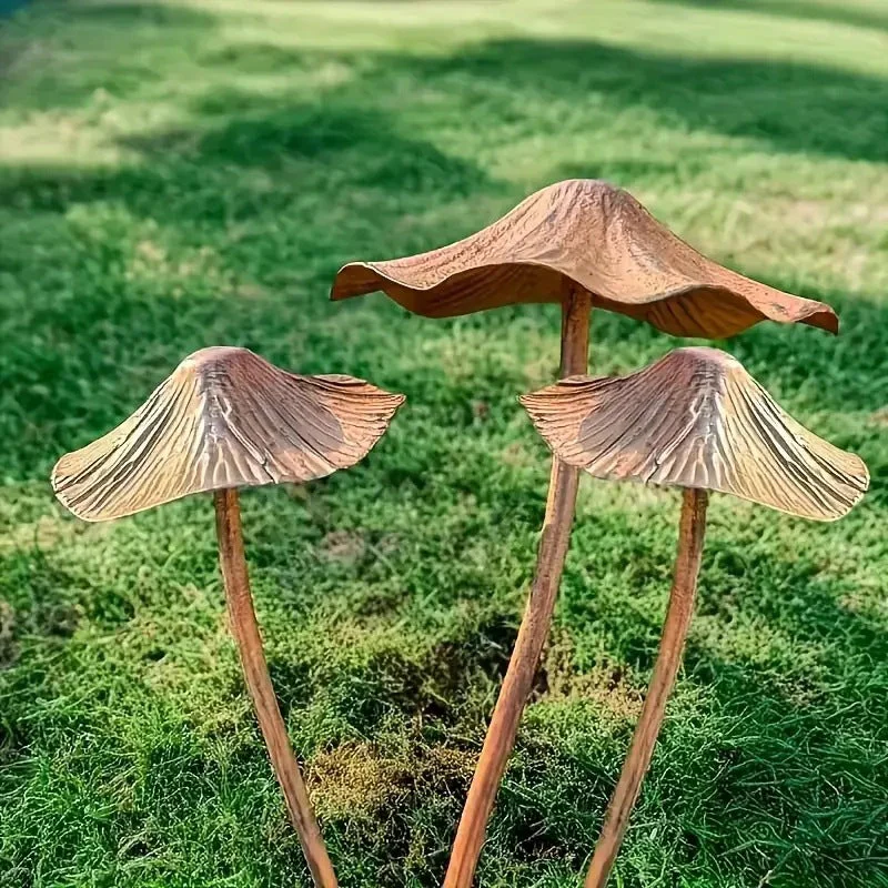 🔥Summer Hot Sale🍄Vintage Metal Mushroom Garden Stakes, Whimsical Outdoor Yard Decor - Image 8