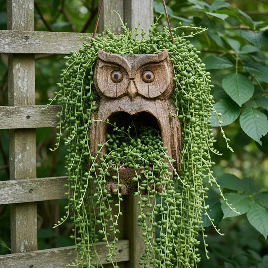 🦉 Rustic Owl Bird Feeder & Planter – Invite Nature to Your Garden - Image 5