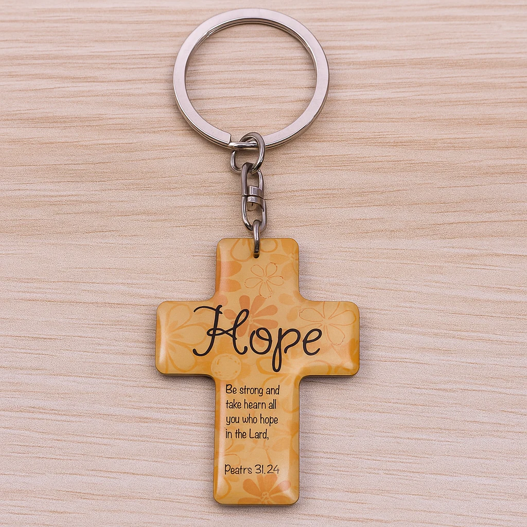 ✝️ Scripture Cross Keychain - Image 4