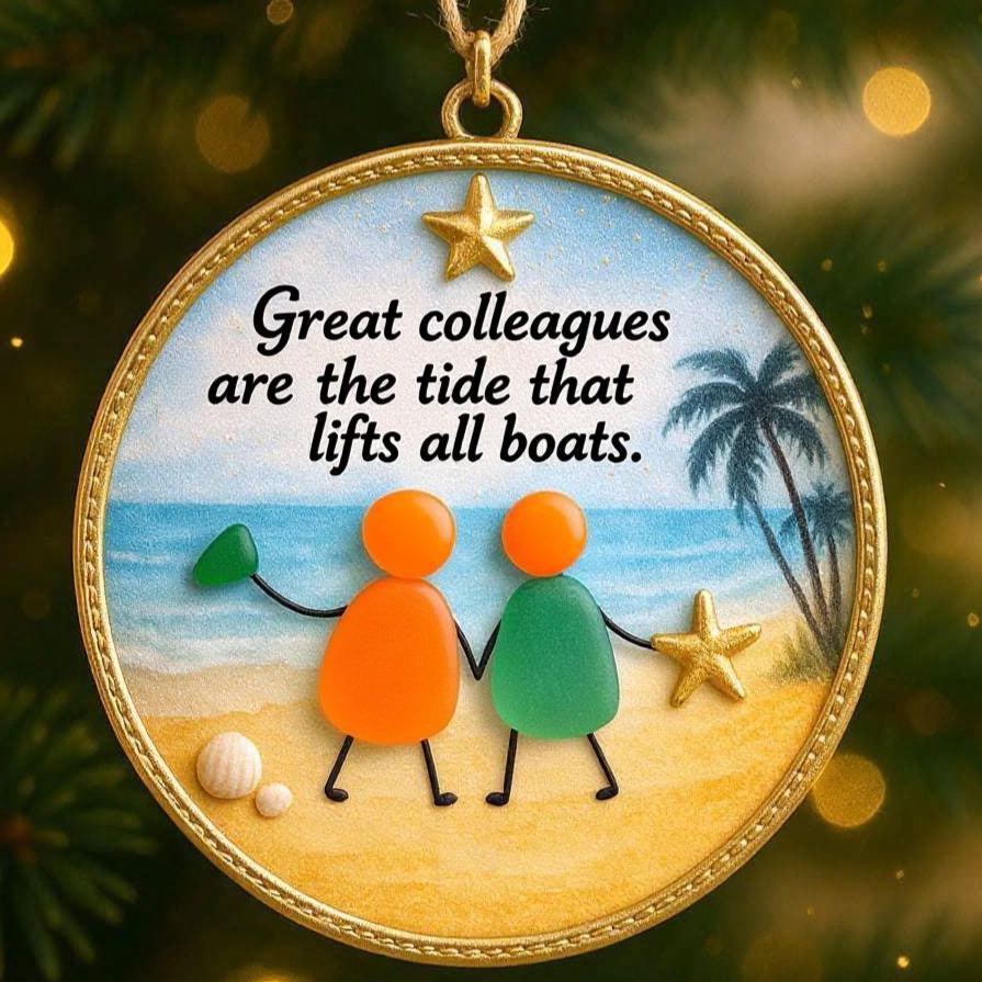 Sea Glass Friendship Ornament - Image 3