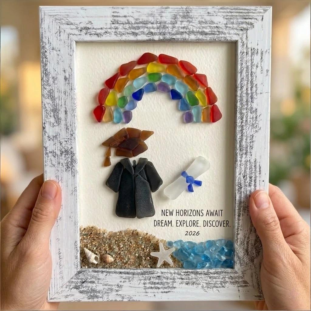🌊Sea Glass Graduation Art Class of 2026 Keepsake Gift - Image 5