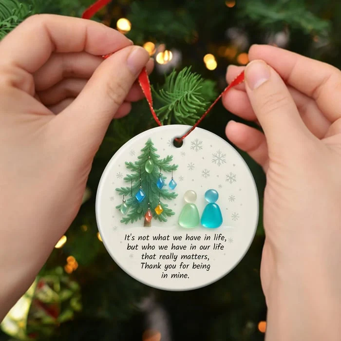 🎁Early Christmas Sale 49% OFF - Sea Glass Timeless Friendship Ornament - Image 4