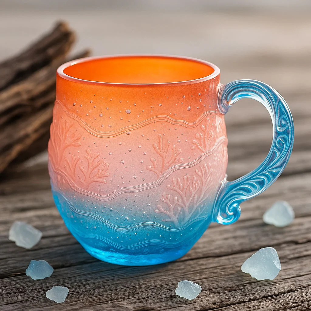 🌊 Sea Glass Wave Mug - Image 3