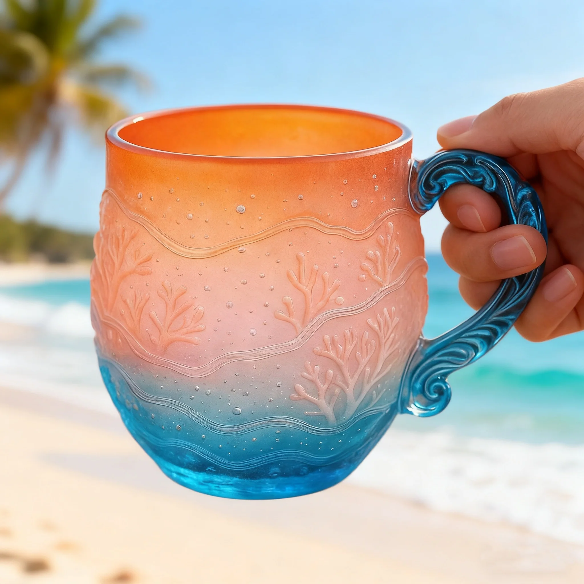 🌊 Sea Glass Wave Mug - Image 4