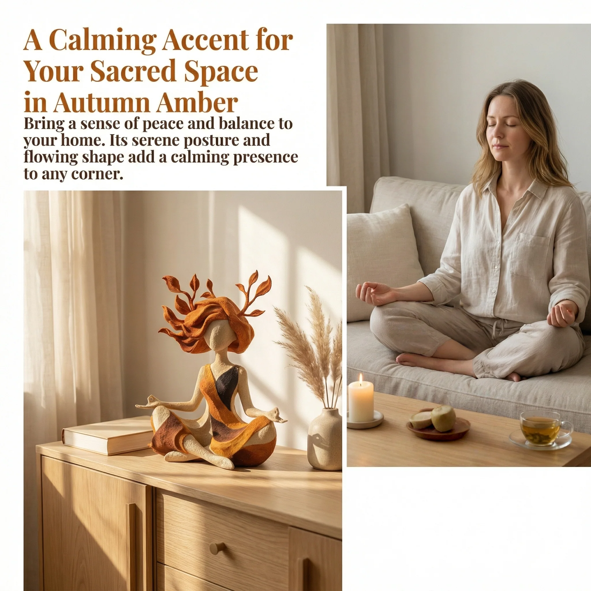 🧘‍♀️Serenity Growth | Inner Harmony Sculptural Figurine - Image 6