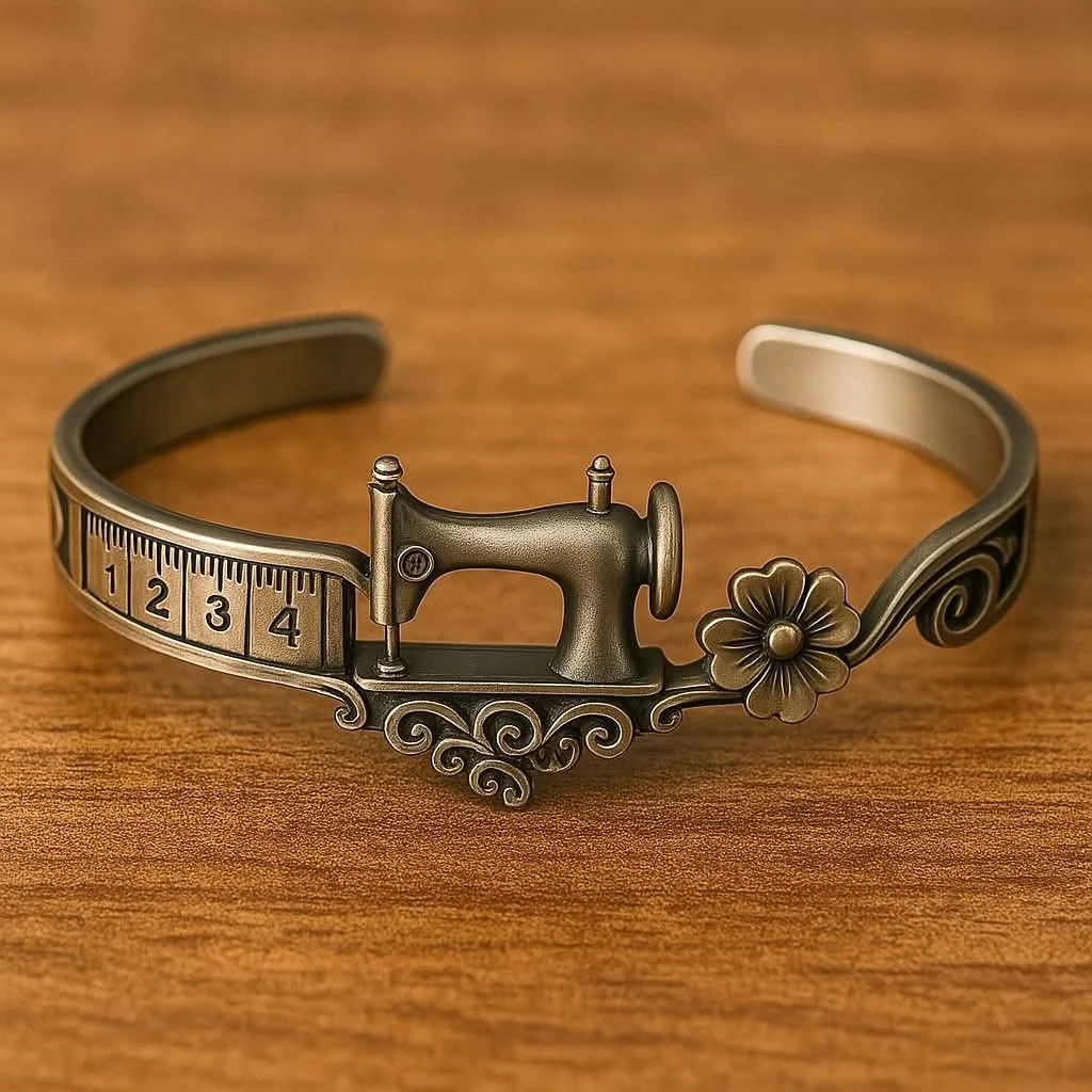 💖🎁2026 Mother's Day Gifts 50% Off--Sewing Machine Bracelet & Ring Set🧵 - Image 2