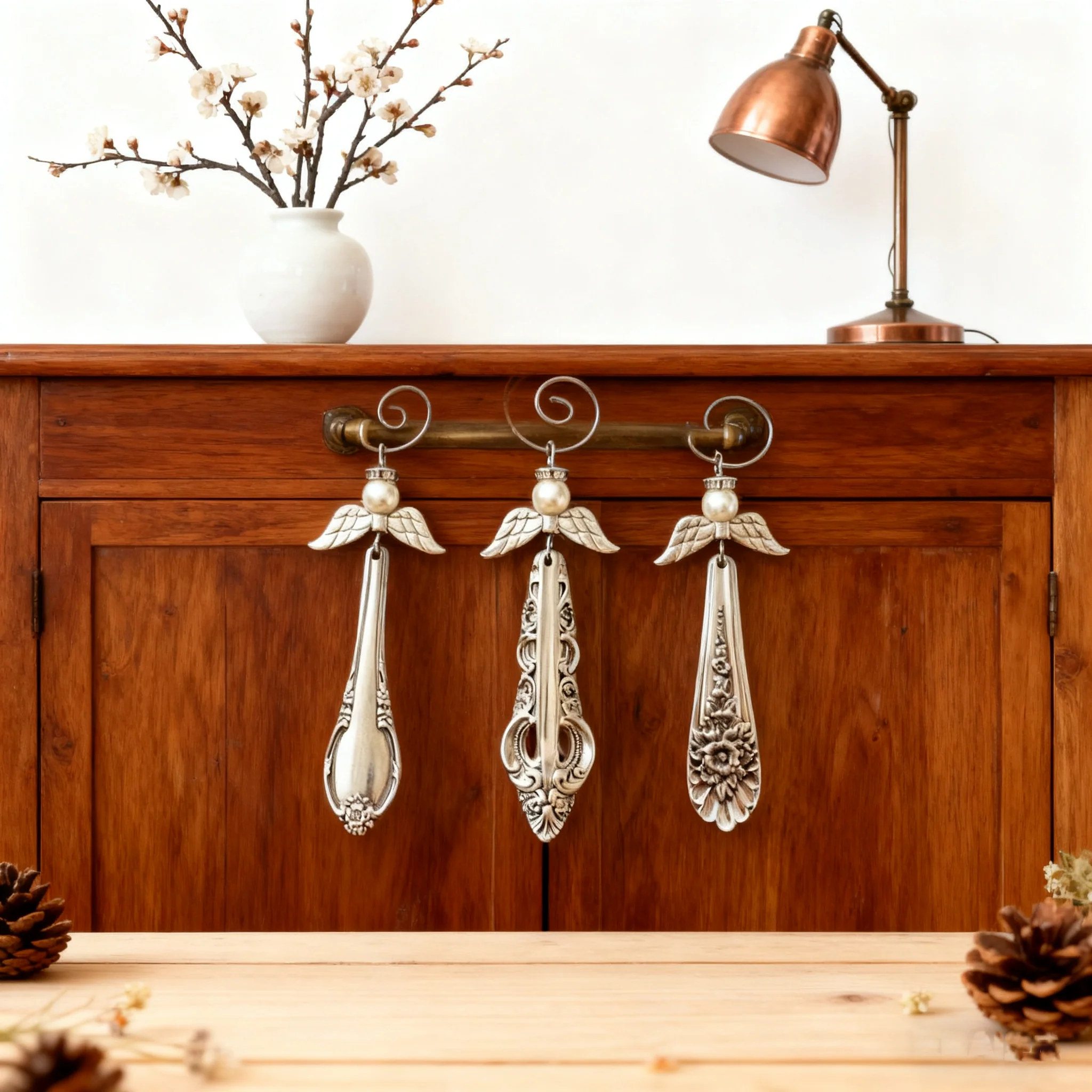 🌟 Vintage Silverware Angel Christmas Ornament🏡 - Image 5