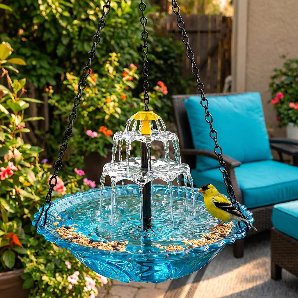 🐦Solar Cascade Hanging Bird Bath Fountain - Image 6