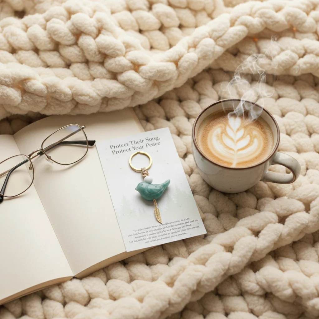 🔥🔥New Year--Song of Nature: Amazonite Bird Keychain for Peace & Courage - Image 11