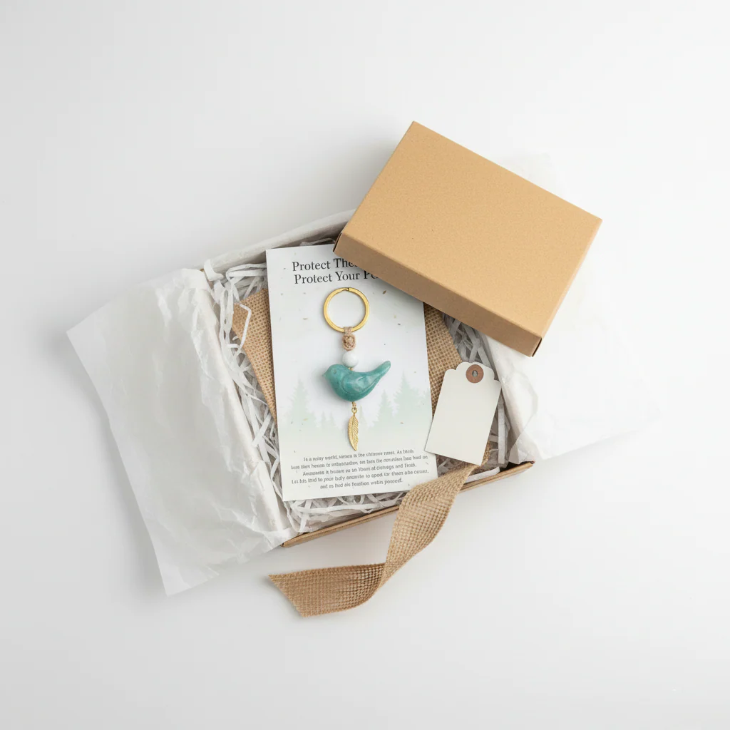 🔥🔥New Year--Song of Nature: Amazonite Bird Keychain for Peace & Courage - Image 14
