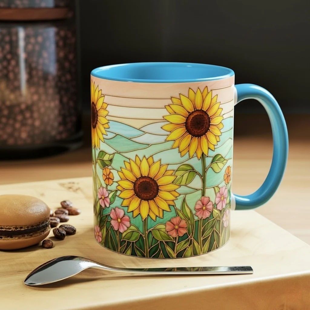 🌿 The Stained Glass Nature Collection Mug 🌸