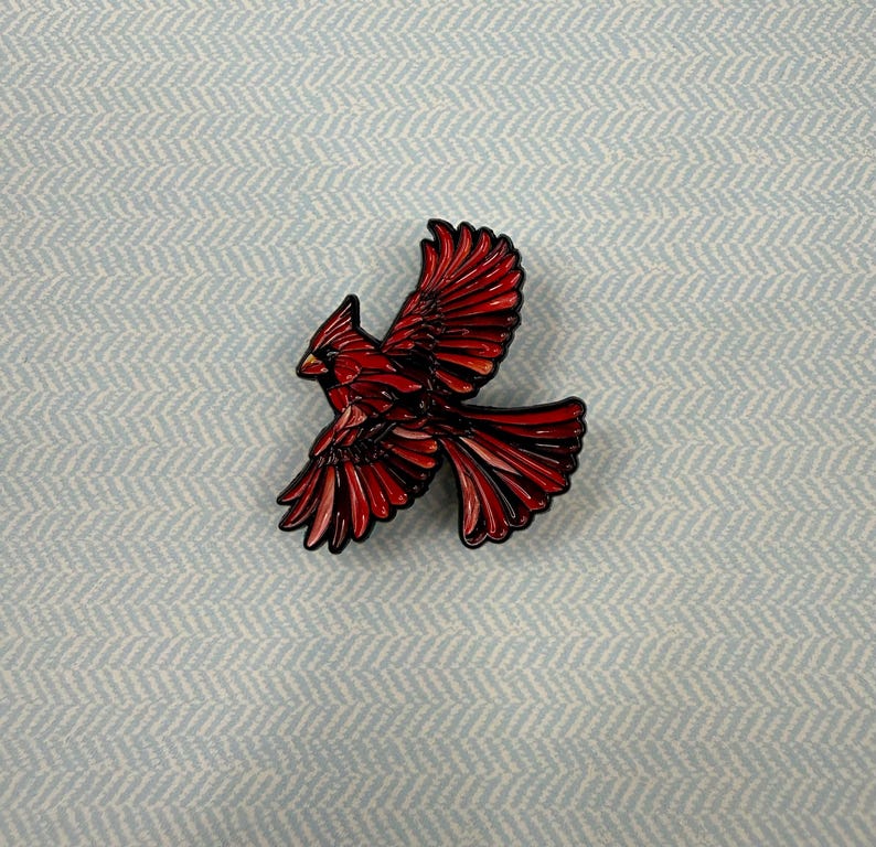 Stained Glass Wildlife Enamel Pins - Image 6
