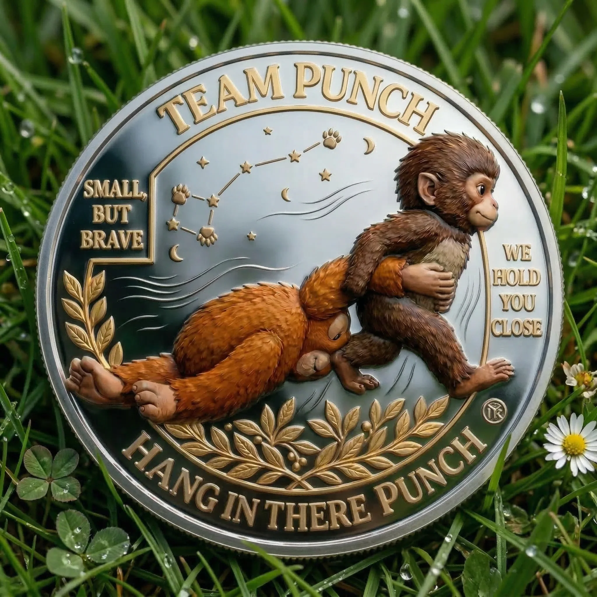🏆Last Day 50% OFF - Team Punch Hope Commemorative Coin 🐒💛 - Image 2