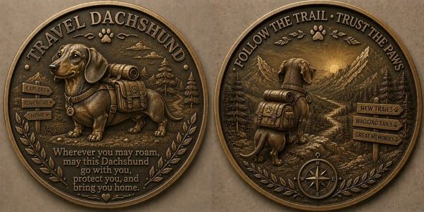 🏆Limited Time Sale 49% OFF🐾 Travel Dachshund Lucky Coin - Image 3
