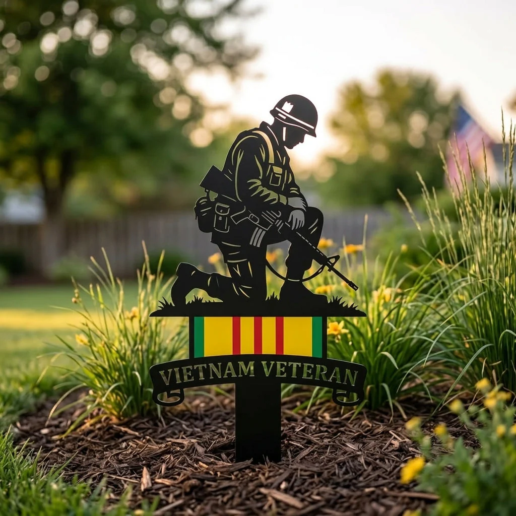 🔥Last Day 50% OFF🔥- Vietnam Veteran Tribute Garden Stake – Honor and Respect - Image 2