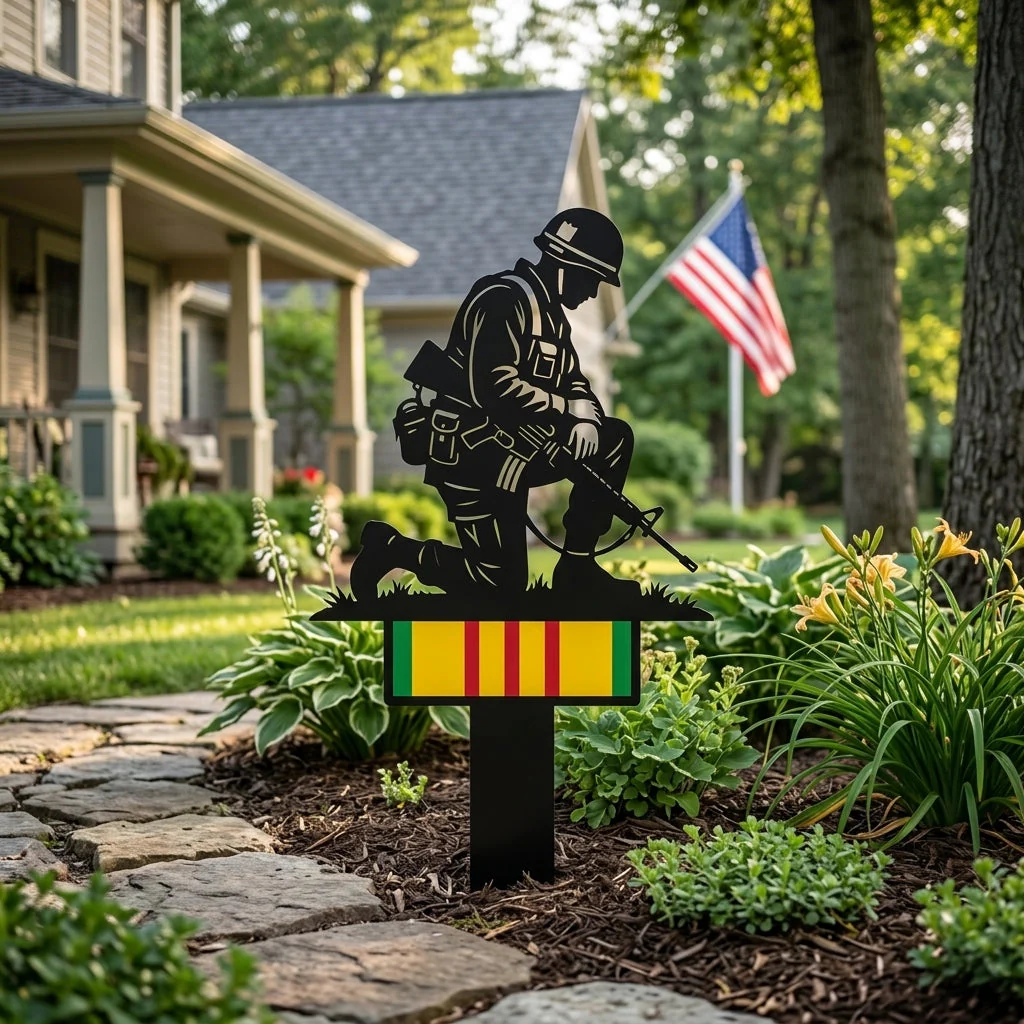 🔥Last Day 50% OFF🔥- Vietnam Veteran Tribute Garden Stake – Honor and Respect - Image 3