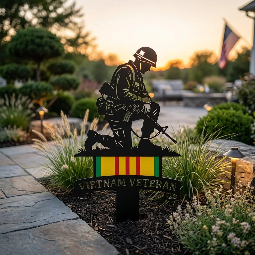 🔥Last Day 50% OFF🔥- Vietnam Veteran Tribute Garden Stake – Honor and Respect - Image 4