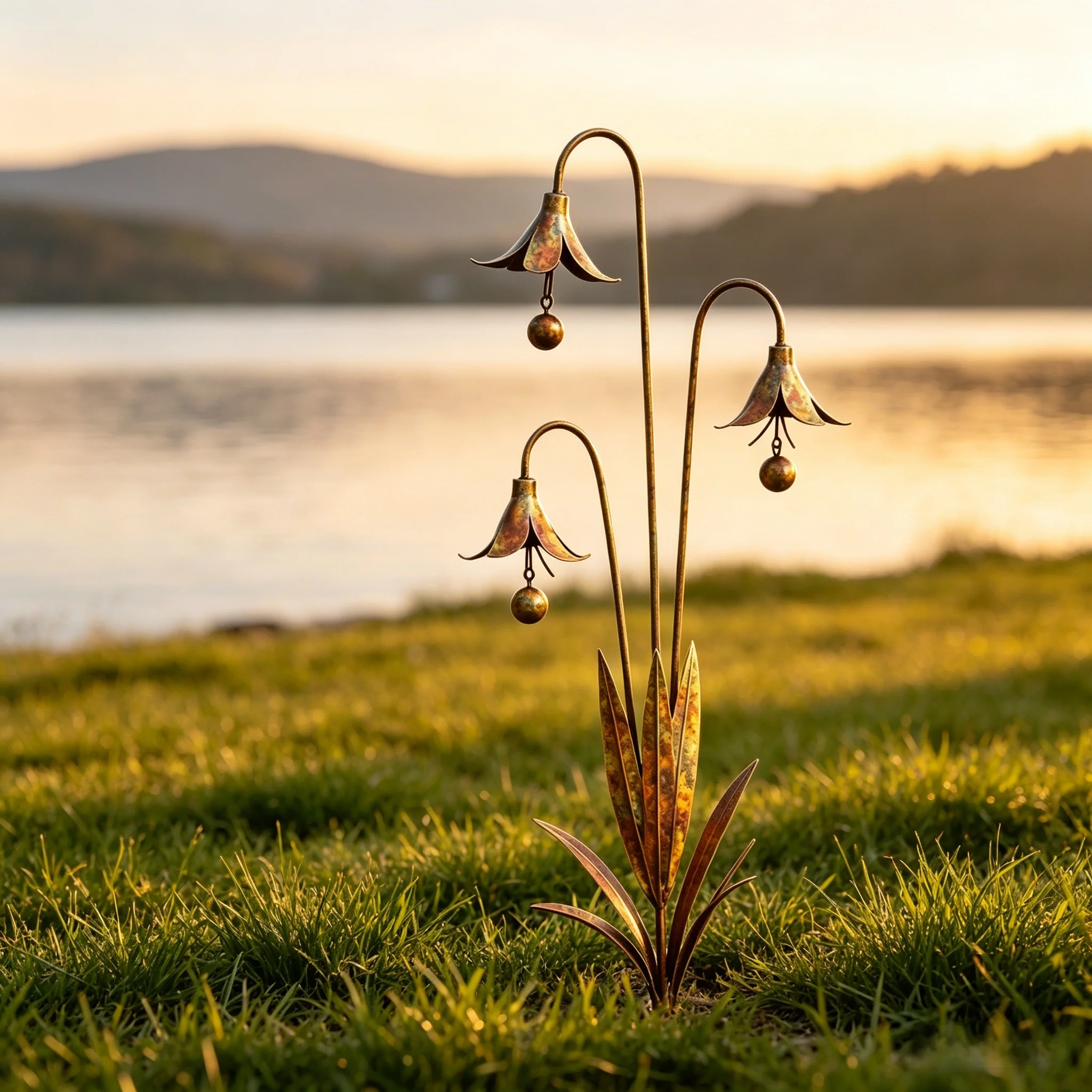 Triple Bluebells Garden Stake - Image 13