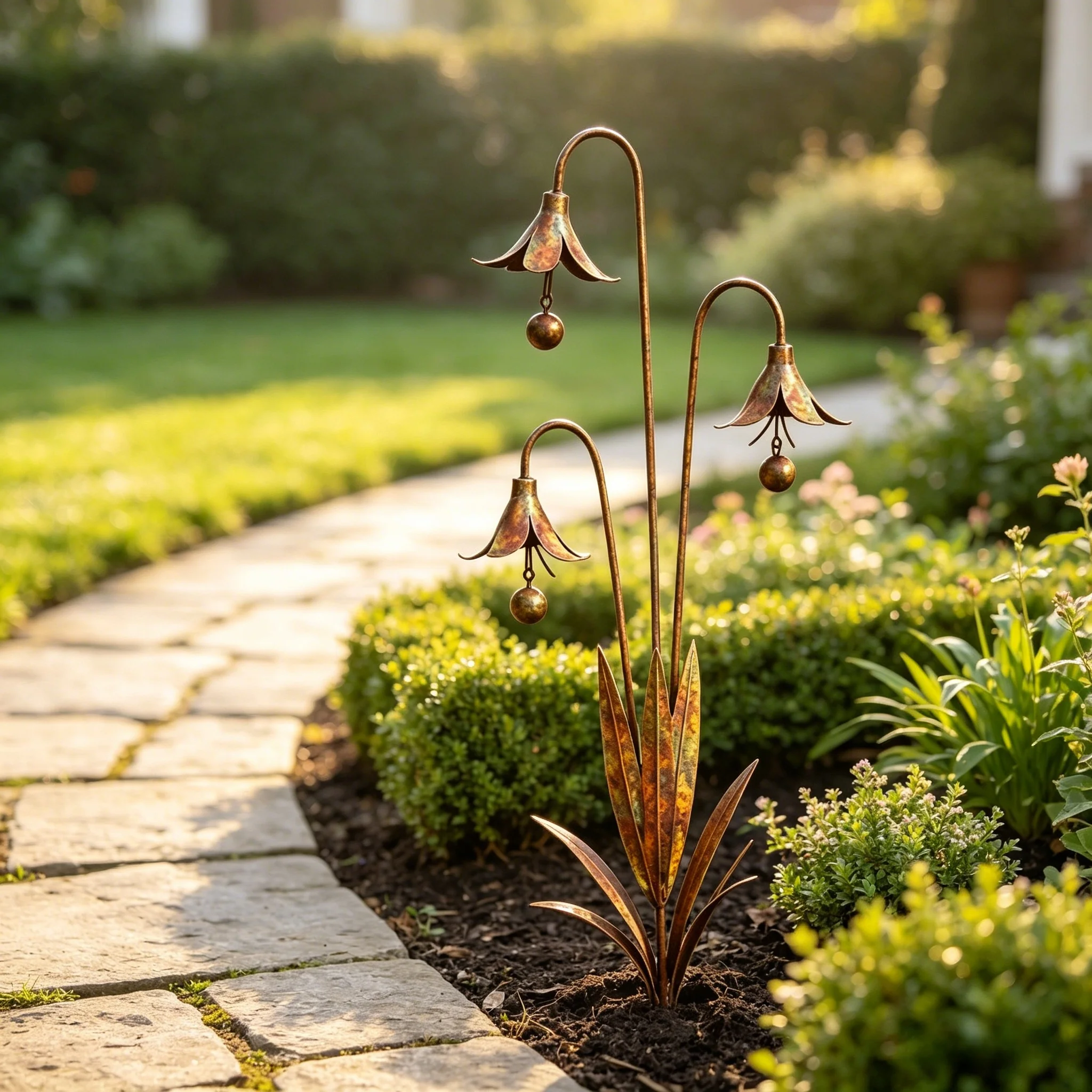Triple Bluebells Garden Stake - Image 15