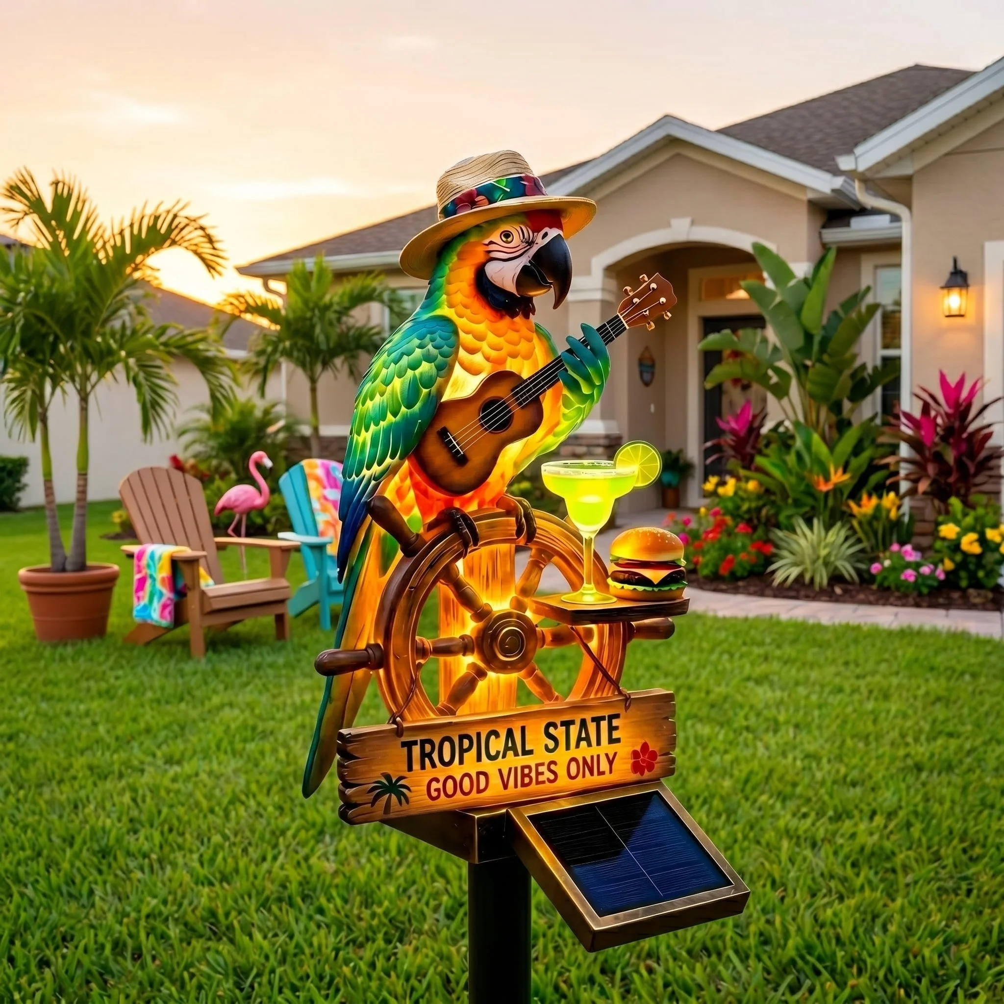 🌴 "Tropical State of Mind" Solar-Powered Parrot  Light – Your 24/7 Vacation Mode, Activated 🌅 - Image 4