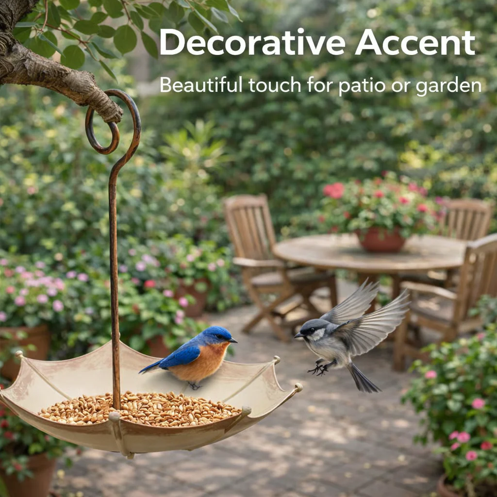 🐦🐦Last Day 50% OFF🐦Mini Umbrella Bird Feeder — Whimsical Garden Charm - Image 4