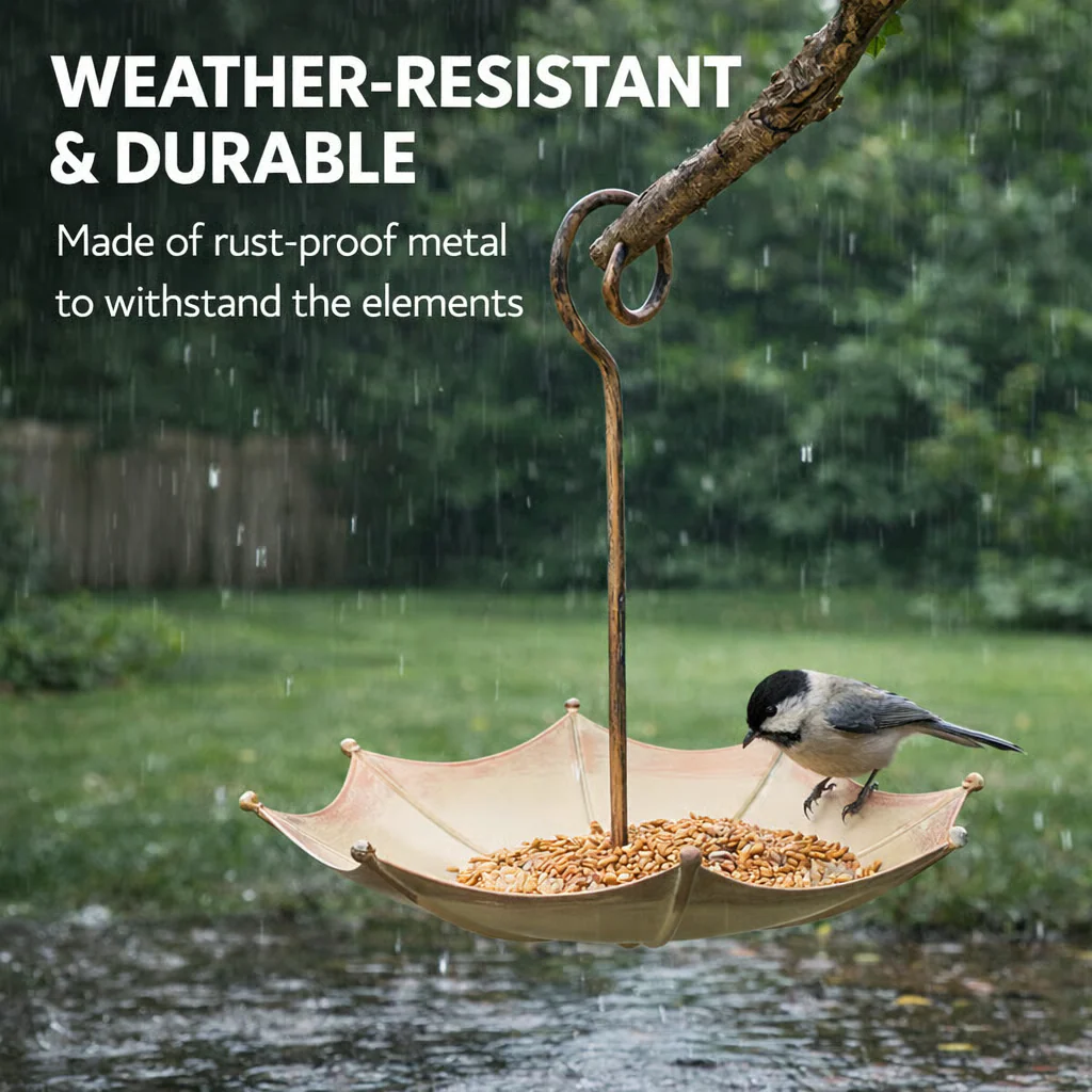 🐦Last Day 50% OFF🐦Mini Umbrella Bird Feeder — Whimsical Garden Charm - Image 6