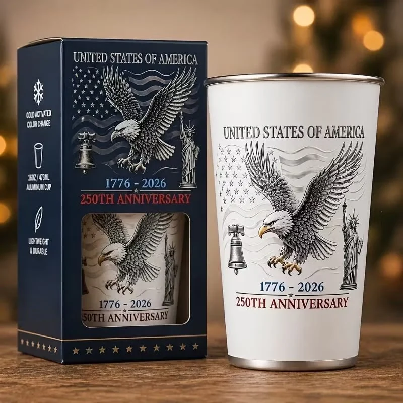 🦅🦅 Pour Ice-Cold Beer | USA 250th Anniversary Color Changing Cup 🎉