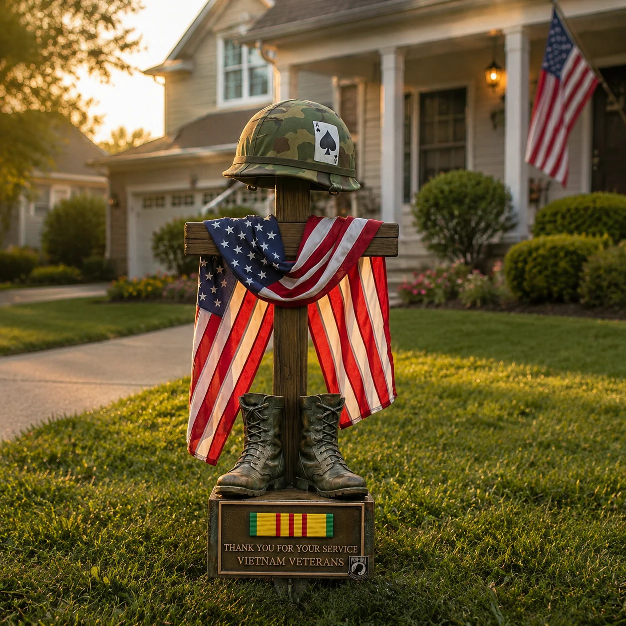 ✝️✝️Last Day Promo: 50% OFF 🎖️-Vietnam Veteran Battlefield Cross Memorial Garden Stake - Image 5