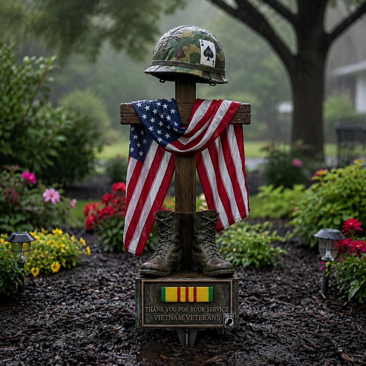 ✝️✝️Last Day Promo: 50% OFF 🎖️-Vietnam Veteran Battlefield Cross Memorial Garden Stake - Image 6
