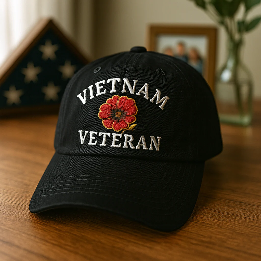 Vietnam Veteran Poppy Cap - Image 4