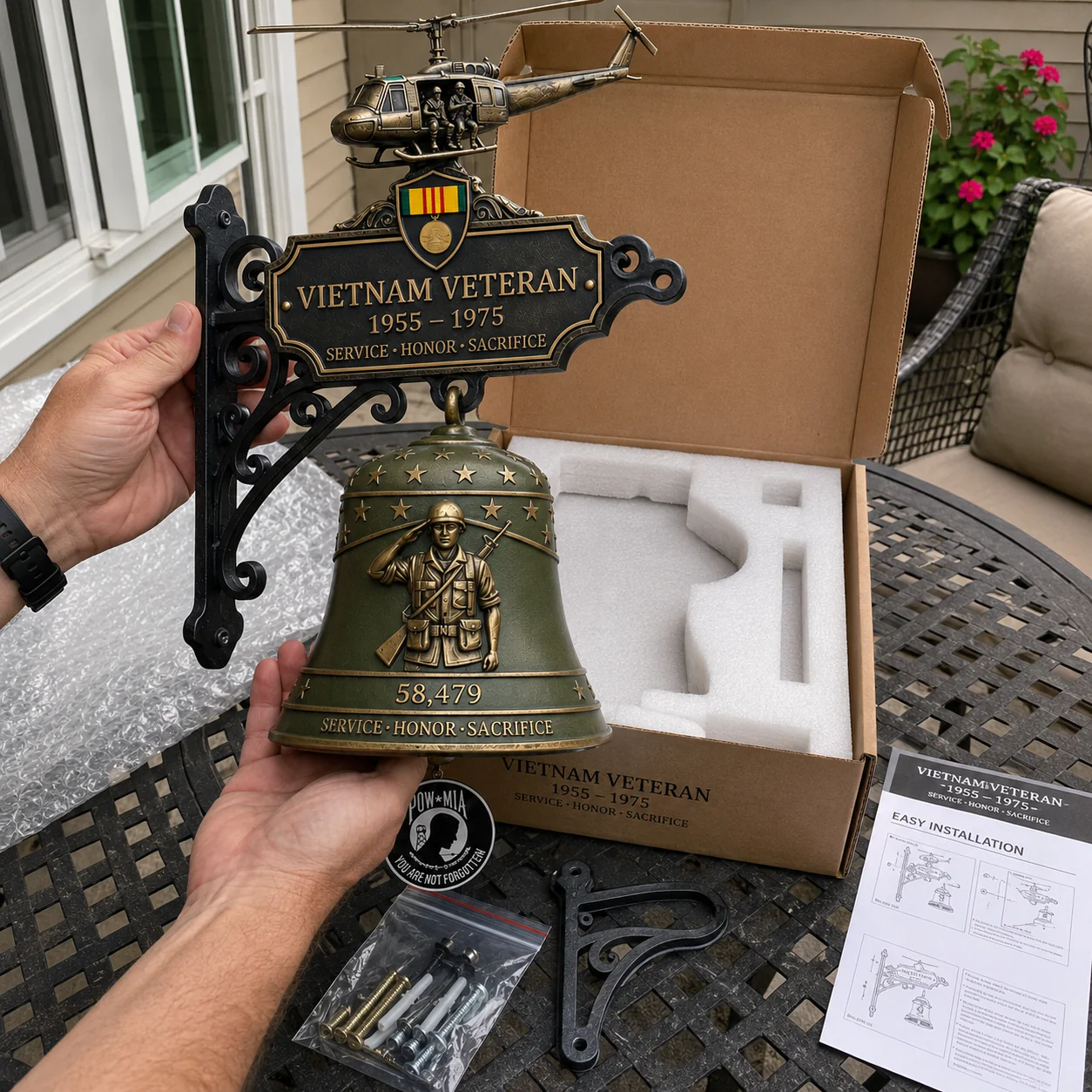 🔔🔔 Last Day Promo: 50% OFF -Vietnam Veteran Tribute Wall Bell - Image 4
