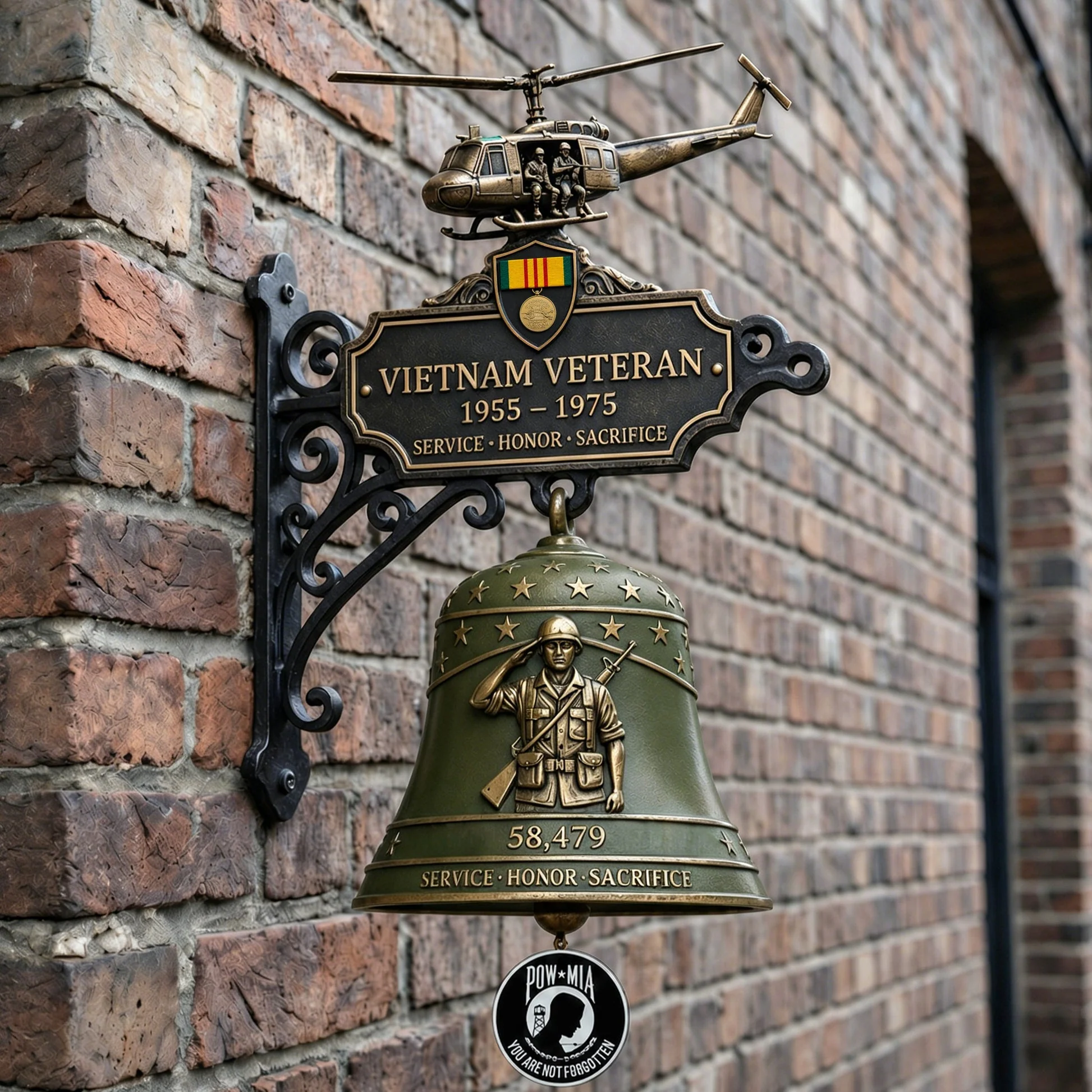 🔔🔔 Last Day Promo: 50% OFF -Vietnam Veteran Tribute Wall Bell - Image 6