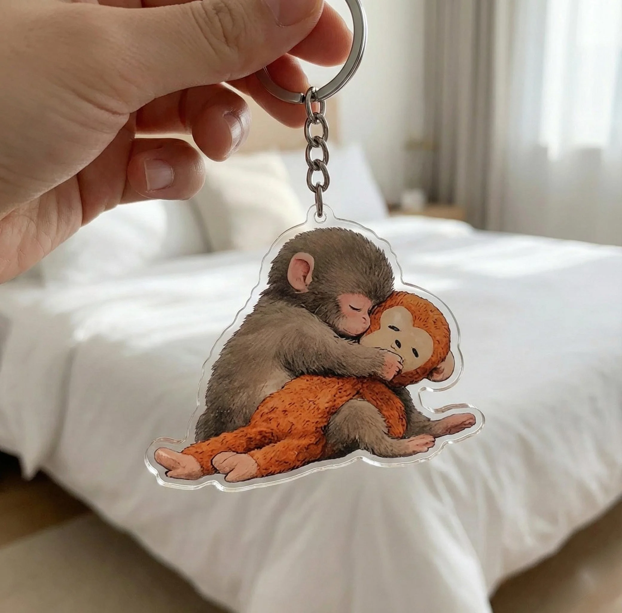 🔥Viral Punch Monkey Acrylic Keychain - Image 7