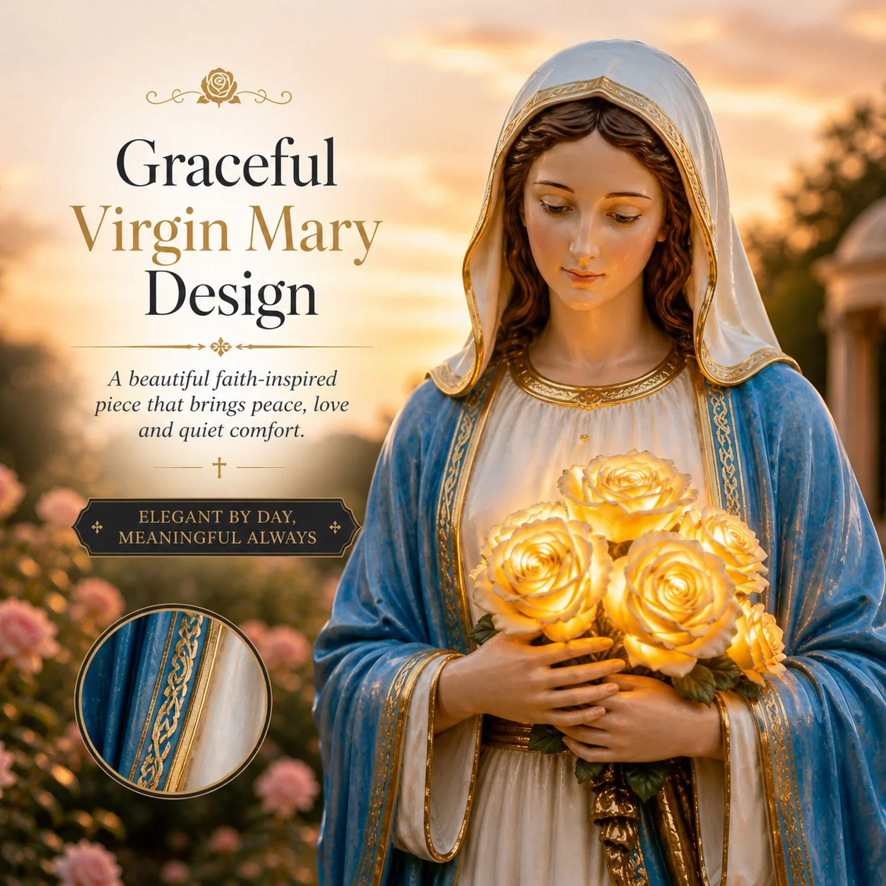 💗Virgin Mary Garden Light - Image 2