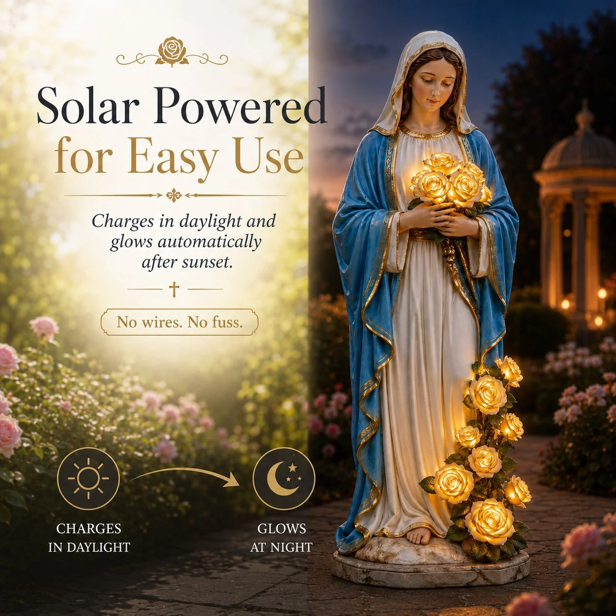 💗Virgin Mary Garden Light - Image 4